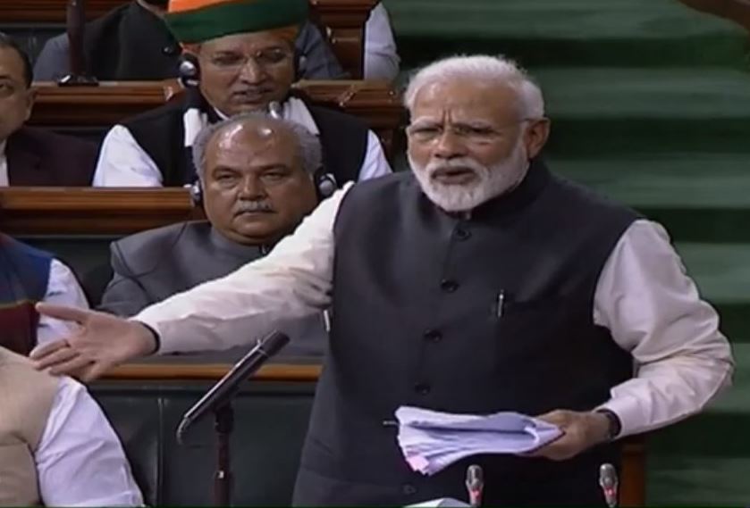 modi in lok sabha etv bharat