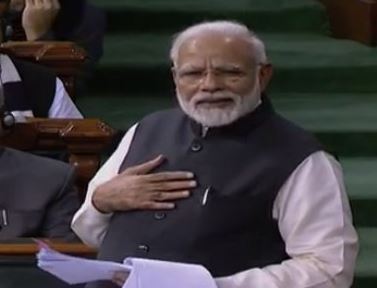 modi in lok sabha etv bharat