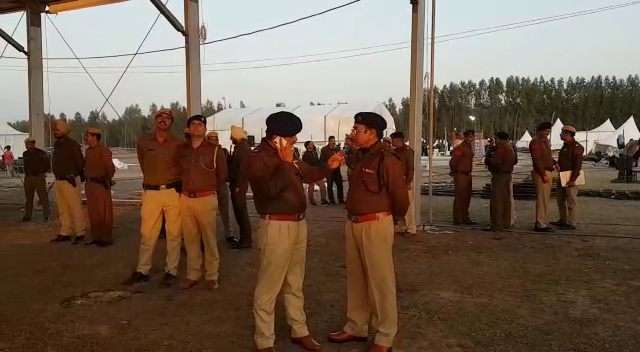 haryana, police, pm rally