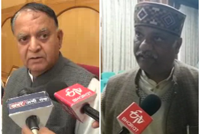 shimla, BBMB issue raised in HP assembly, शिमला, विधायक सुखराम चौधरी, विधायक राकेश पठानिया, ईटीवी भारत