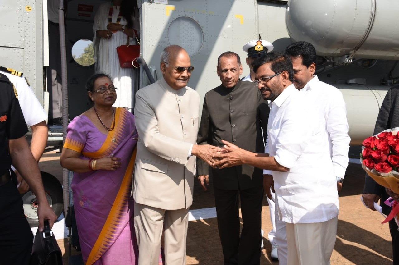 president, ramnath, kovind, nellore, tour