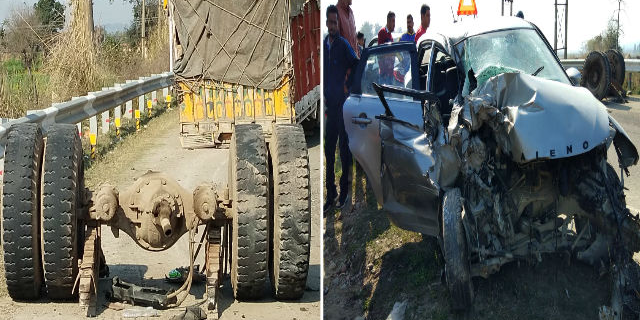 5 injured in car accident in una