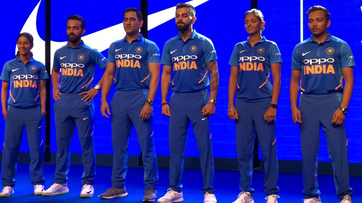 2019 World Cup  cricket  Indian cricket team  virat kohli  ഇന്ത്യന്‍ ക്രിക്ക്റ്റ് ടീമിന്‍റെ ജേഴ്‌സി  നൈക്കി  ഇന്ത്യ ക്രിക്കറ്റ്  ജേഴ്‌സി