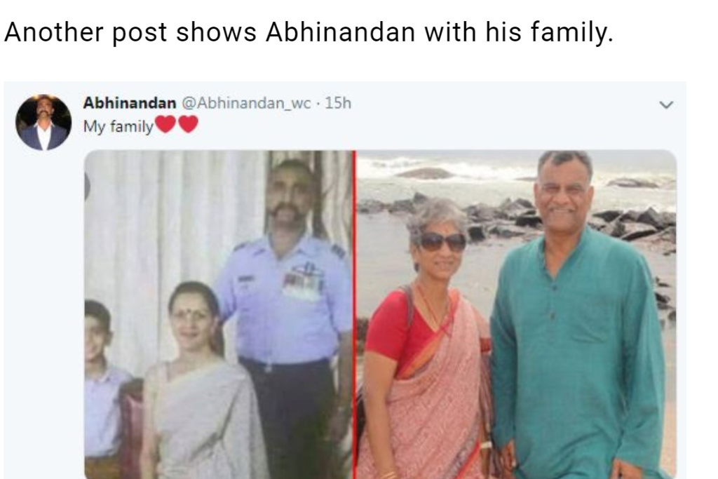 Abhinandan fake account