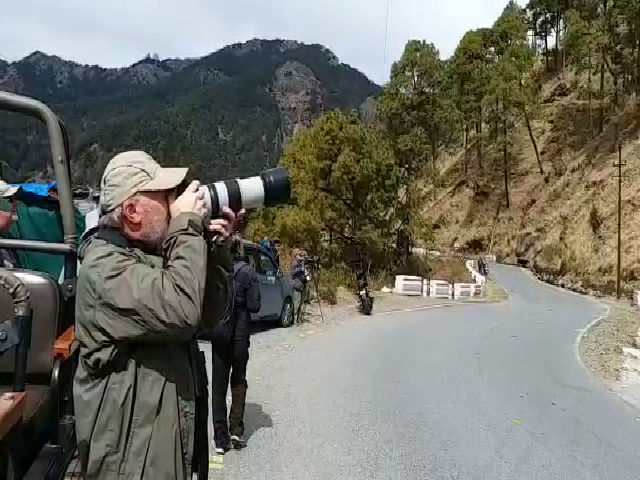 foreign tourists reaching nainital for bird watching