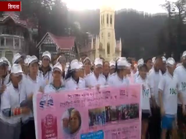 marathon organised on women day in shimla