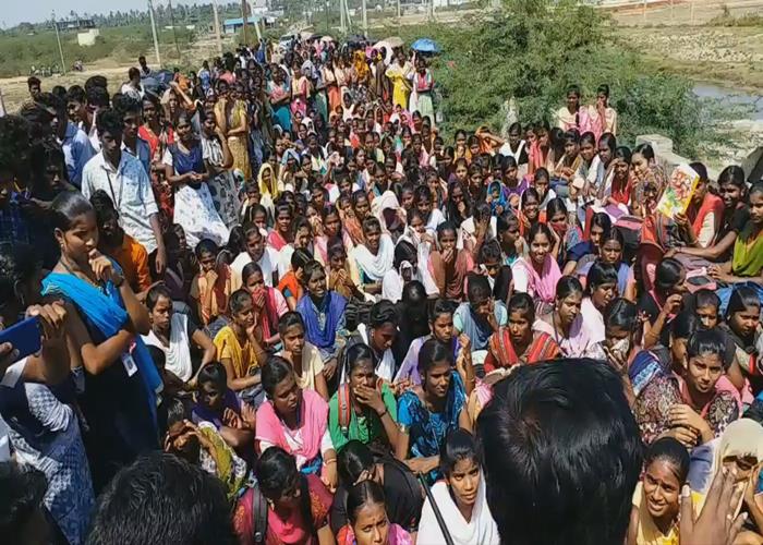 students protest