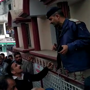 shopkeeper protest against police