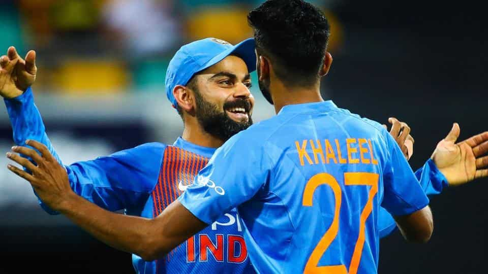 virat kohli and khaleel