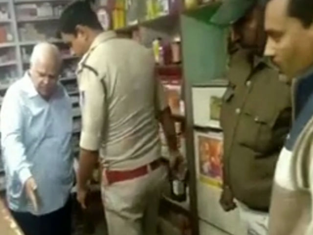 police raid on medical store