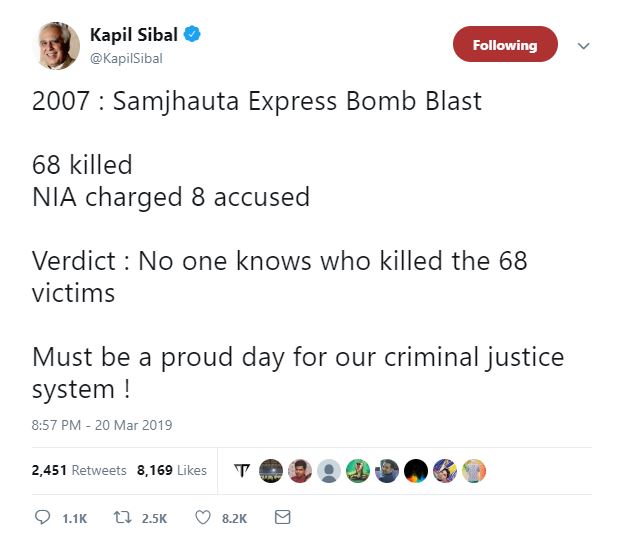 etv bharat kapil sibal tweet