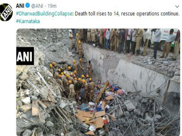 karnataka building collapse ani etvbharat