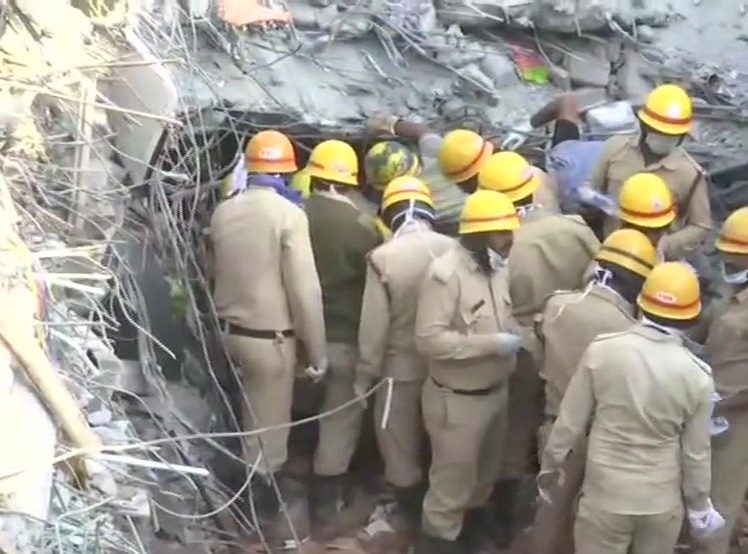 Dharwad building collapse site