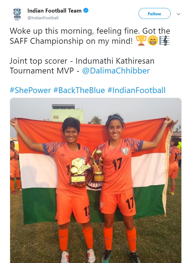 SAFF FOOTBALL FINAL TITLE BY INDIA