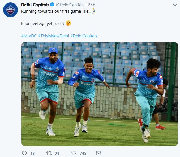 delhi capitals practice