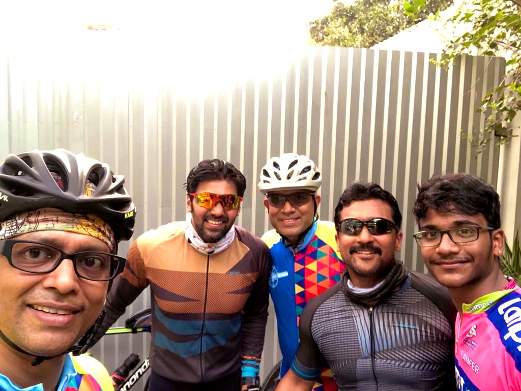 hero surya cycle ride with hero arya