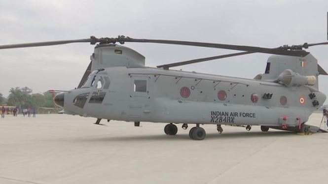 chinook helicopter etv bharat