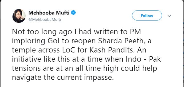 etv bharat mehbooba tweet