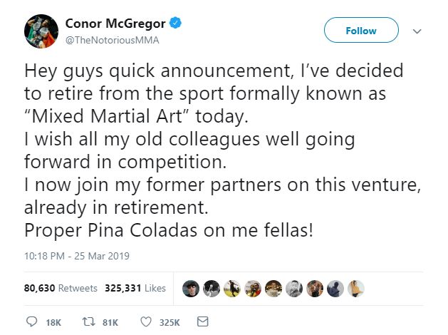 McGregor, MMA, UFC