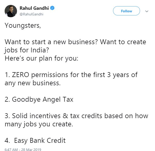 Rahul gandhi,angel tax,Congress,Modi government,Narendra Modi,startups,Modi government,business news,Indian economy