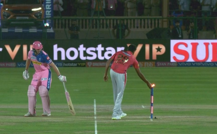 Ashwin, Buttler, mankad, IPL 2019