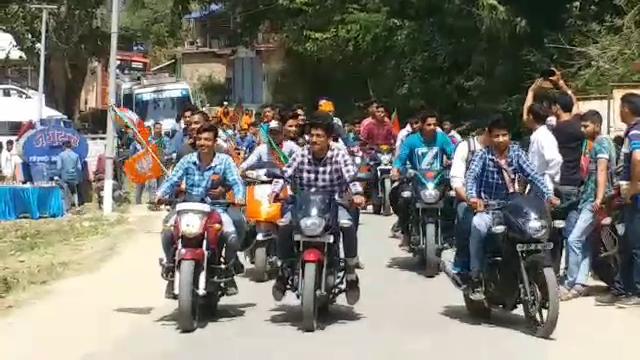 BJYM break traffic rules in Bike Rally