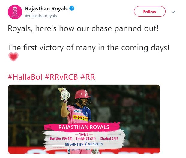 banglore vs rajasthan match 15