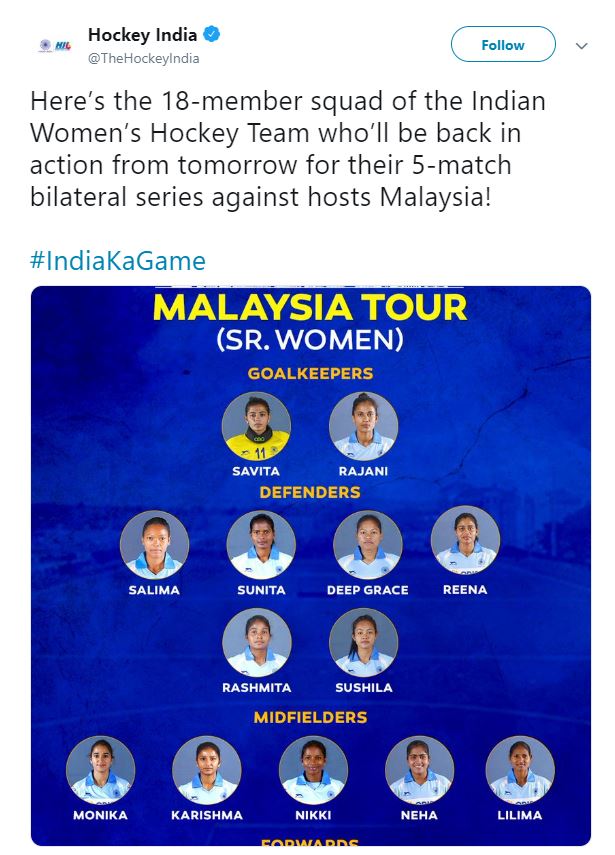 malasia verses indian women hockey