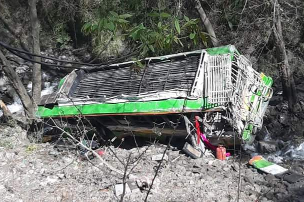 bus accident in kungi nala in kullu