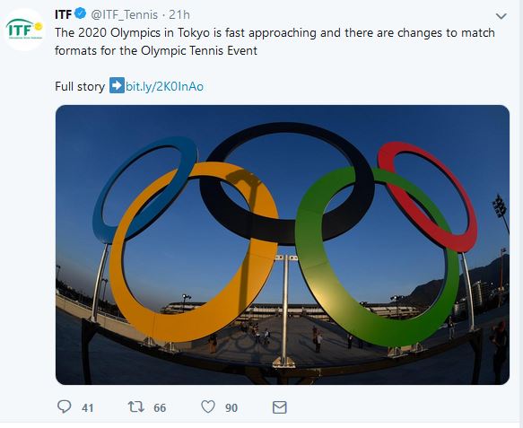 ITF Changes Rules Of Tennis Prior To 2020 Olympics