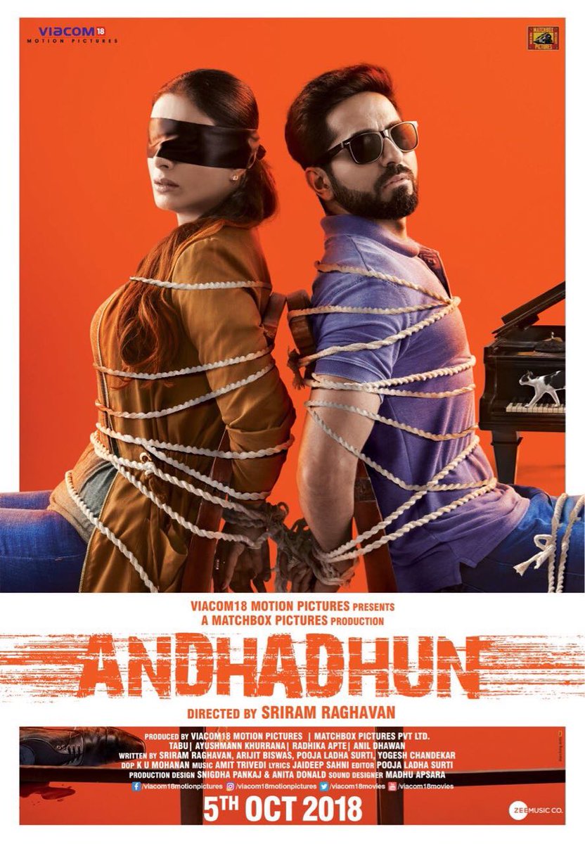 Andhadhun Poster