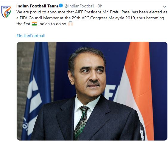 Praful Patel Becomes First Indian To Be Member of FIFA Council