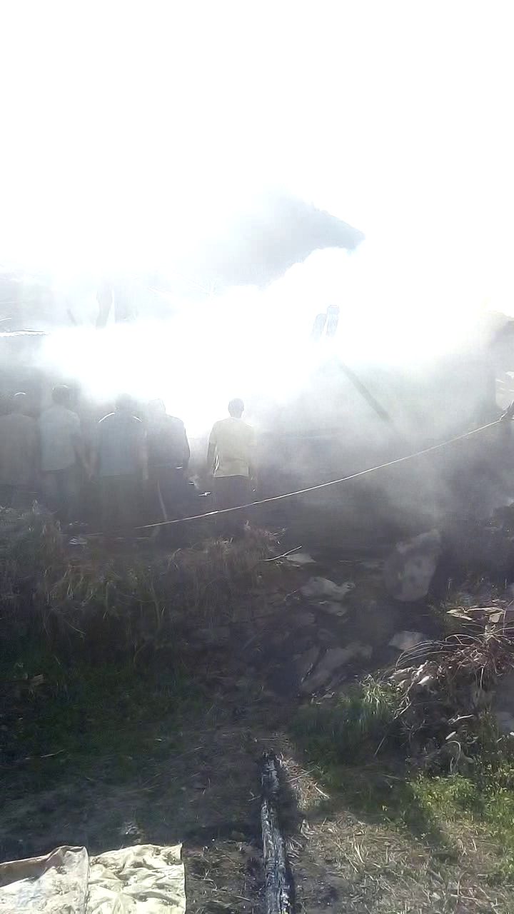 fire incident in butti village kullu