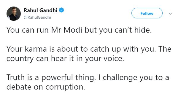 rahul gandhi tweet