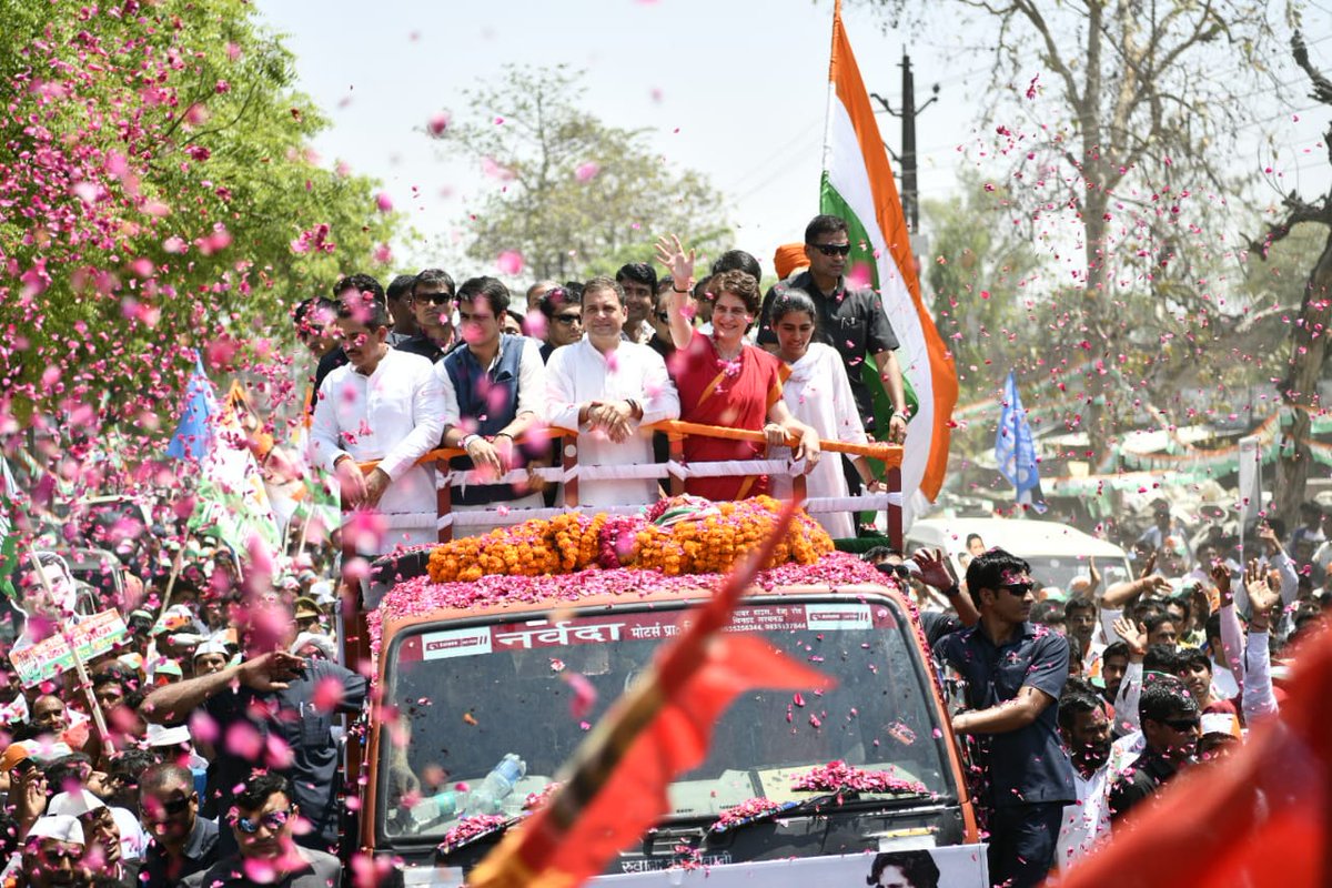 rahul road show etvbharat