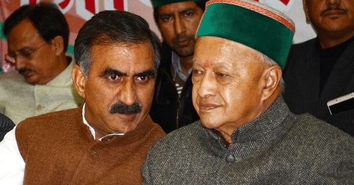 SUKHVINDER SINGH SUKHU AND VIRBHADRA SINGH (FILE PHOTO)