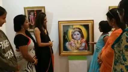 One Day Art Exhibition 'Krishna Rang' launches