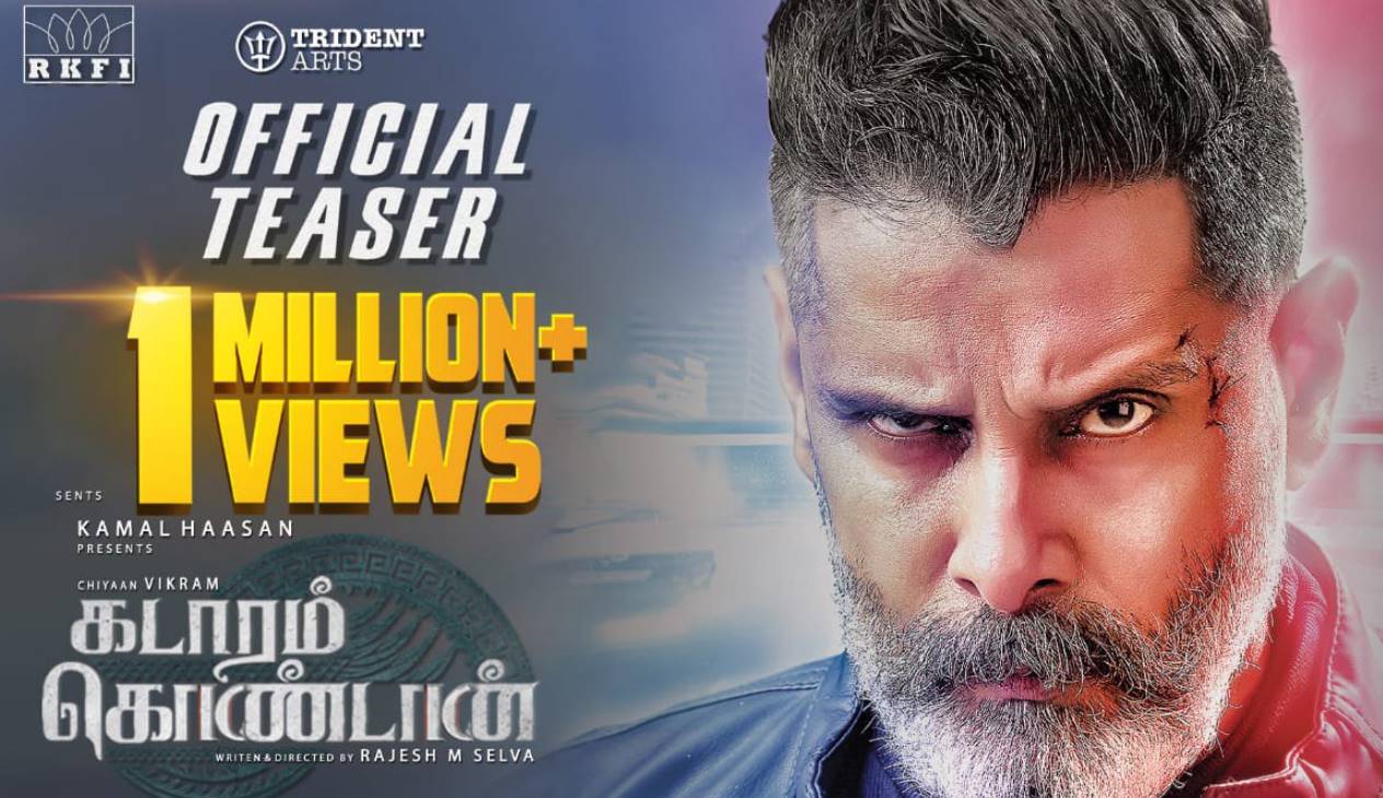 kadaram kondan team birthday gift for actor vikram