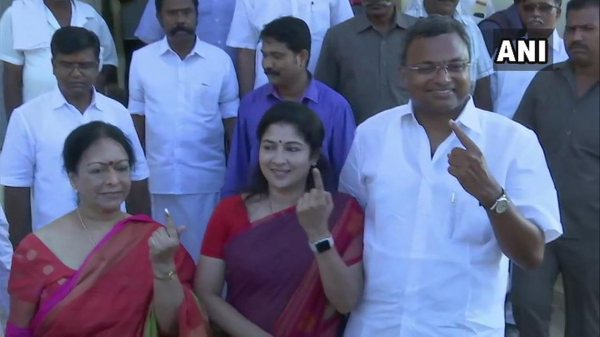 KARTHI CHIDAMBARAM FAMILY