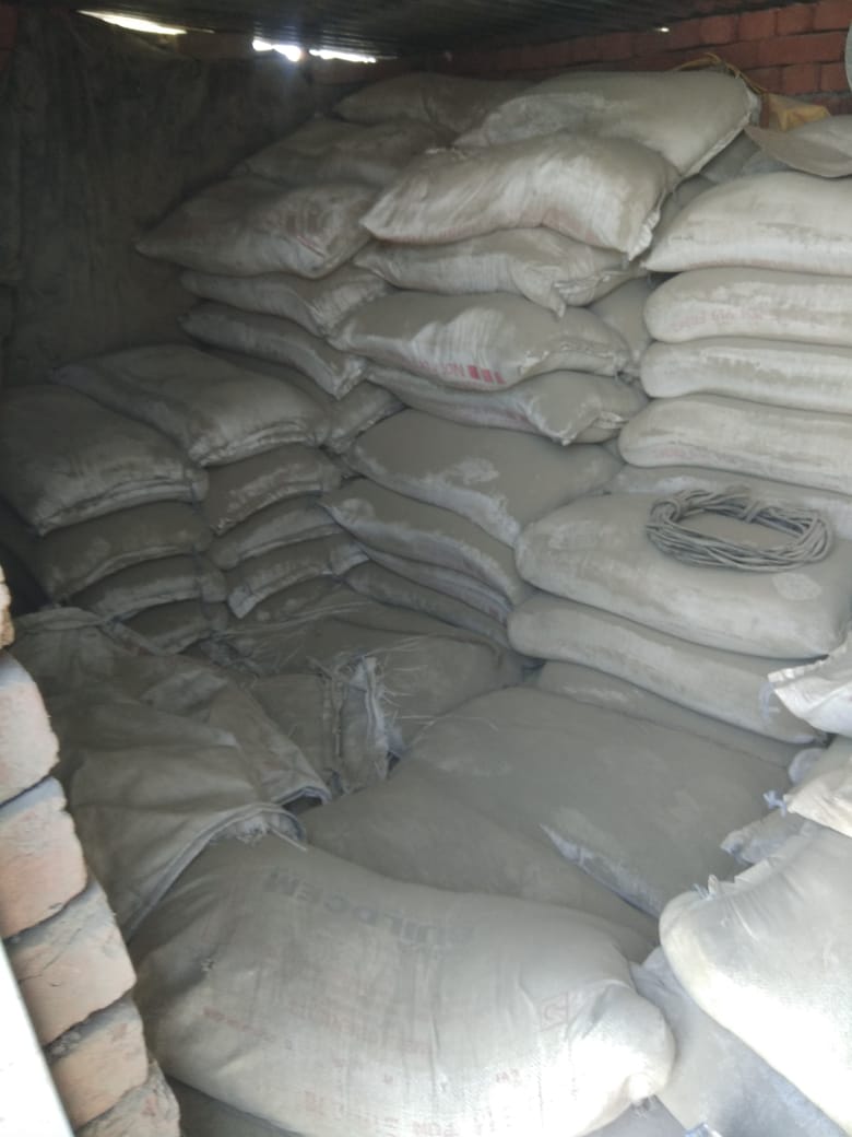 Govt Cement bags recovered from Under Construction House