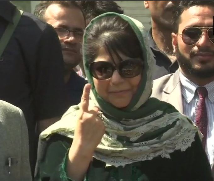 PDP leader Mehbooba Mufti