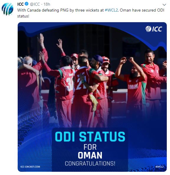 Oman, ICC, ODI