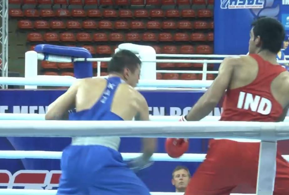 Boxer Ashish Chaudhary won the silver medal