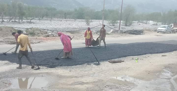 patch work begins from Bhuntar