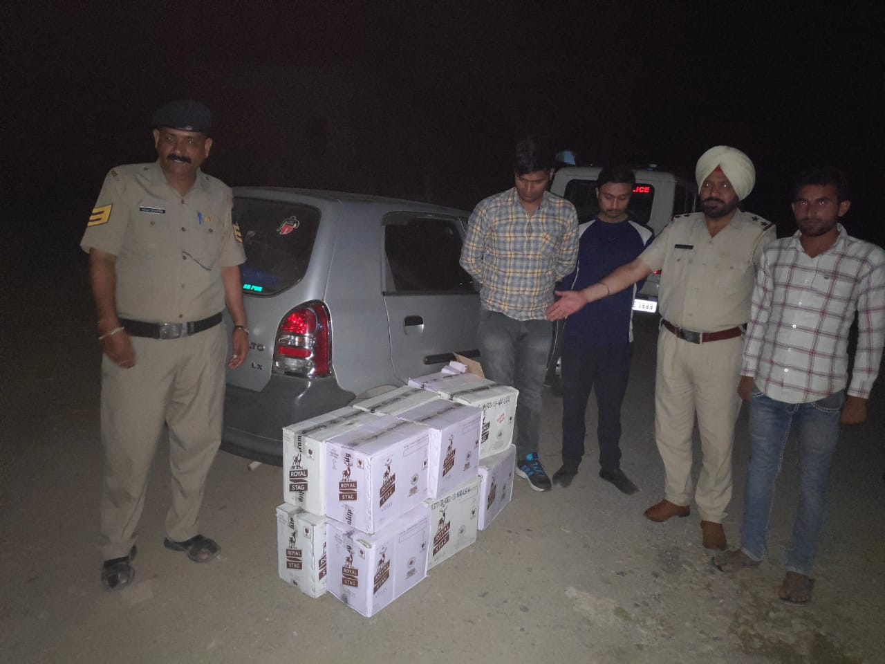 police caught illegal liqour