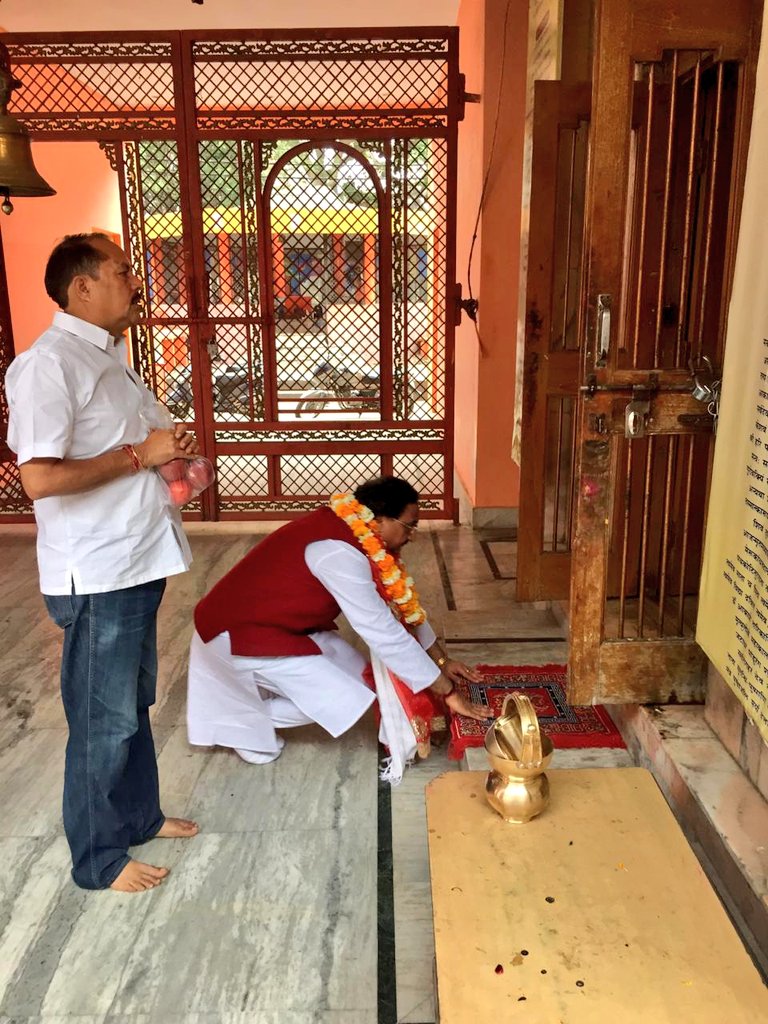 Nishank in Mayadevi temple