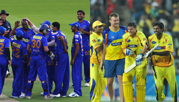 RR and CSK were suspended from IPL for two years.