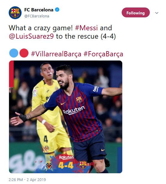 Lionel Messi, Luis Suarez, FC Barcelona, Villarreal, La Liga