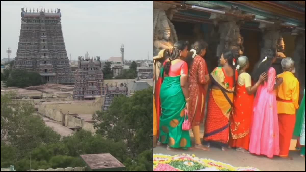 Devotees Darshan on New Year Day at Madurai Meenakshi Amman Temple