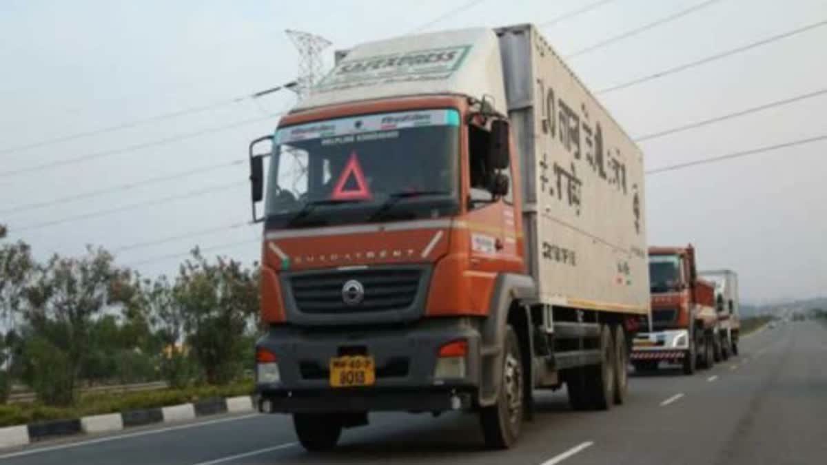 Truck drivers protest